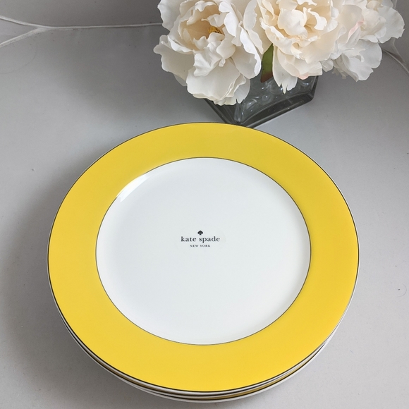 kate spade Other - 🌻Lenox Kate Spade Rutherford Yellow Dinner Plates